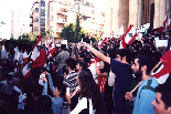 Beirut demonstration against Syrian occupation